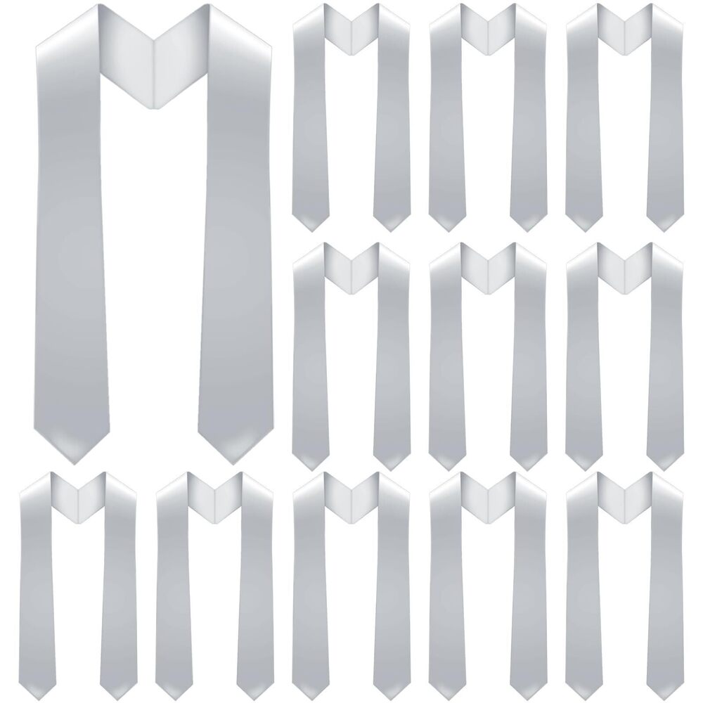 2954 12 Pieces Unisex Graduation Stole Bulk Sublimation Blank Grad Sash
